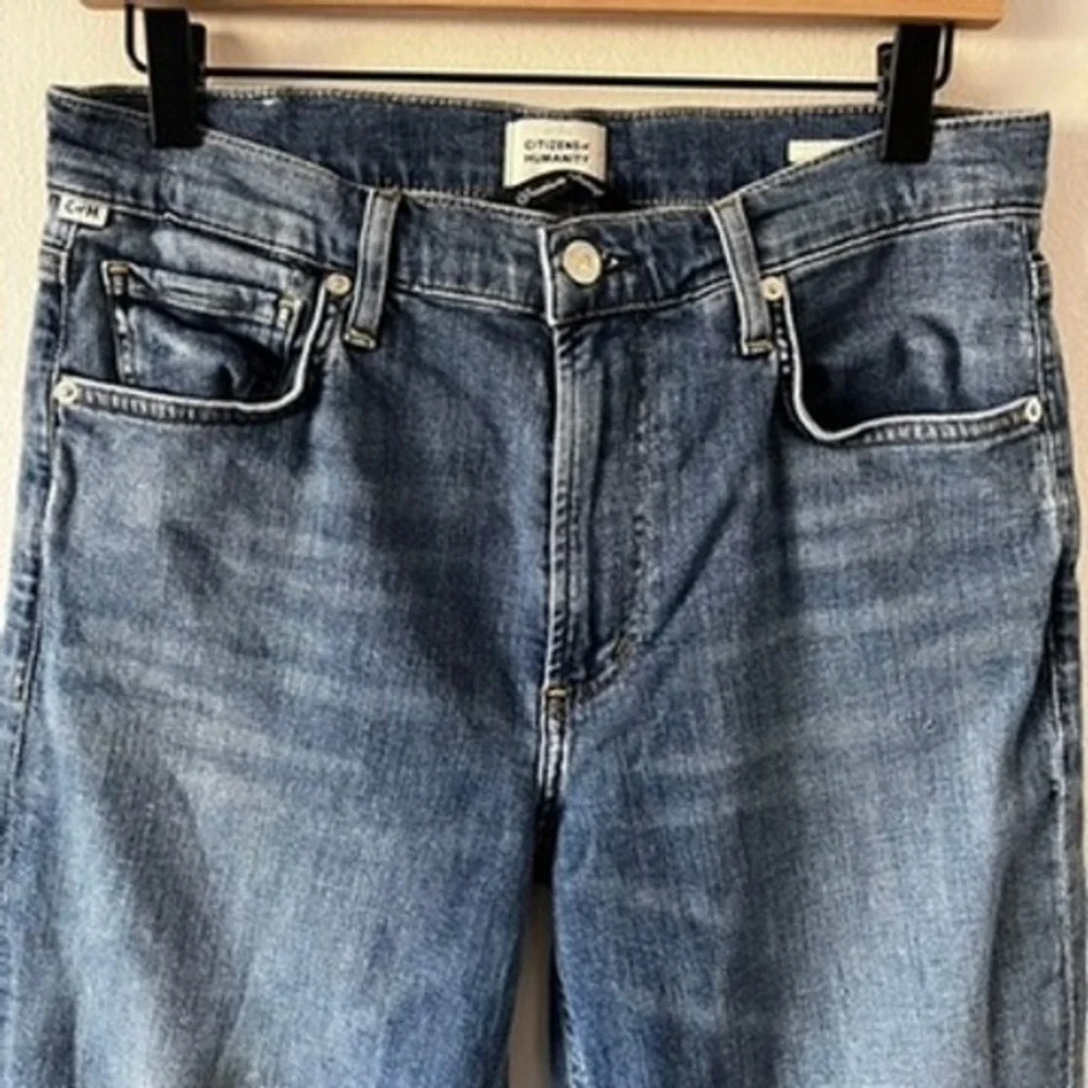Citizens of Humanity Isola Jeans Medium Wash Raw Hem‎ High Rise size 30